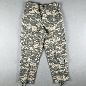 Military Pants Mens‎ Small Short Digital Camo ACU Army Combat Uniform Cargo